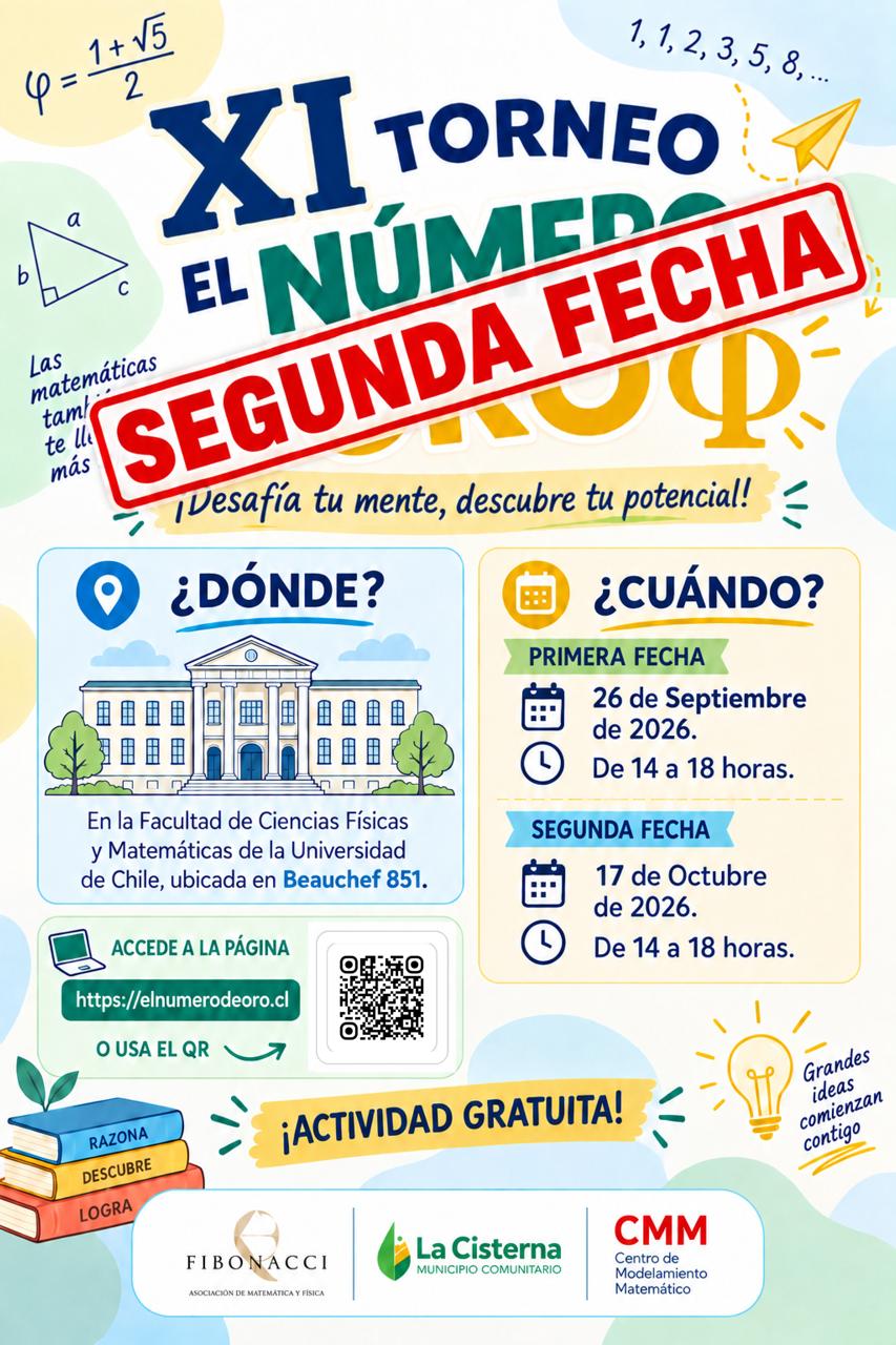 La segunda fecha del XI Torneo de Matemática El Número de Oro será el sábado 17.
